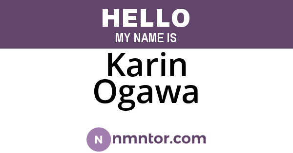 Karin Ogawa
