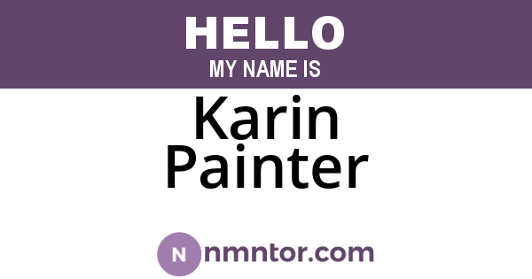 Karin Painter