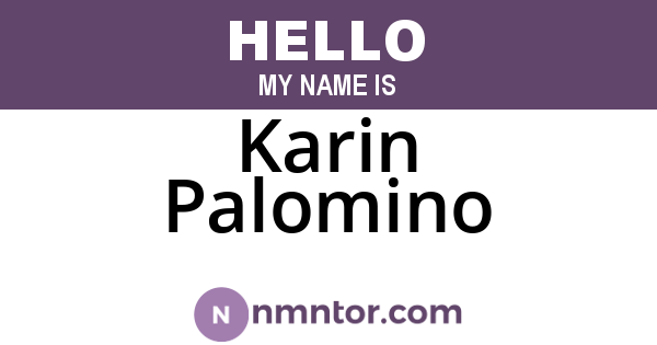 Karin Palomino
