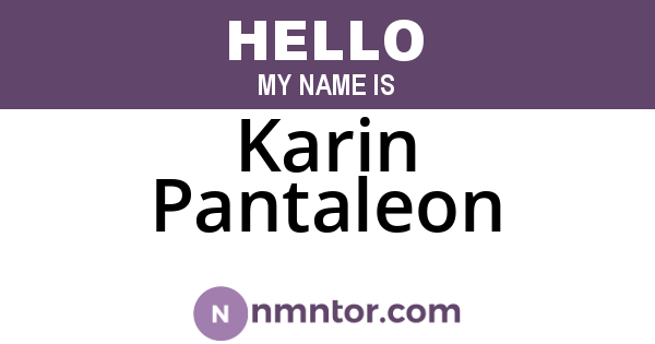 Karin Pantaleon
