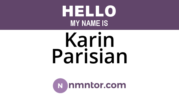 Karin Parisian
