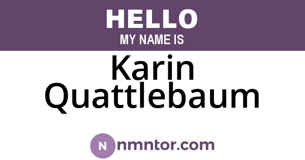 Karin Quattlebaum
