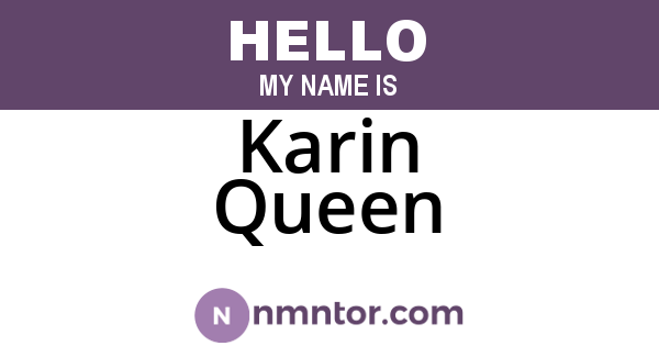 Karin Queen