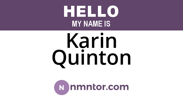 Karin Quinton