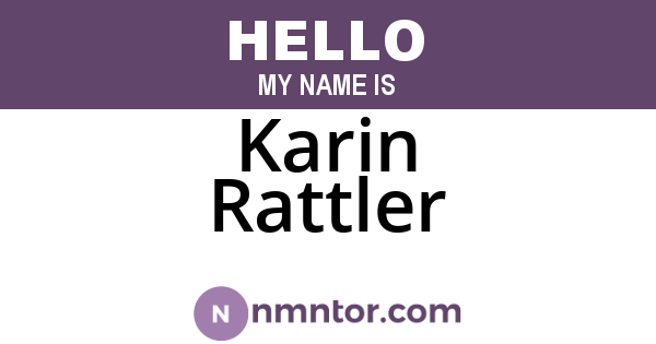 Karin Rattler