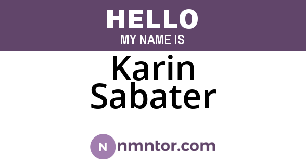 Karin Sabater