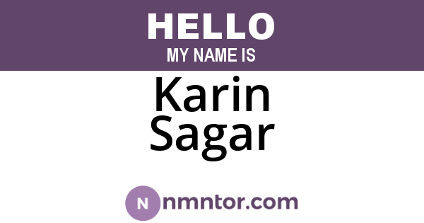Karin Sagar