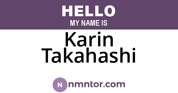 Karin Takahashi