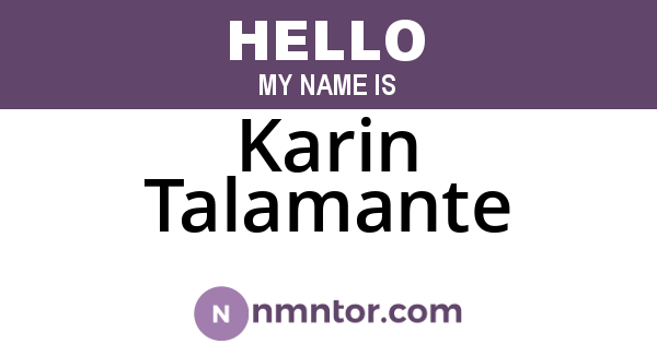 Karin Talamante
