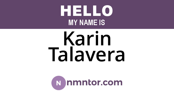 Karin Talavera