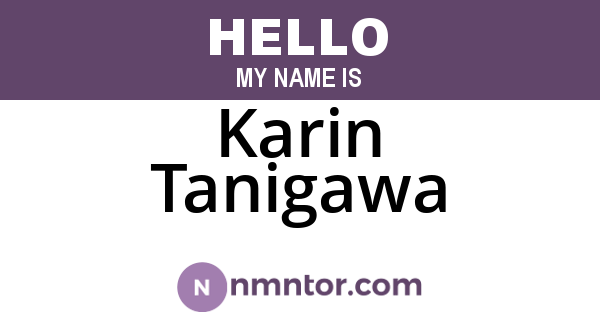Karin Tanigawa