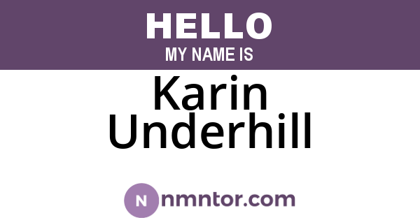 Karin Underhill