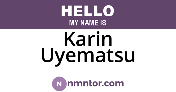 Karin Uyematsu
