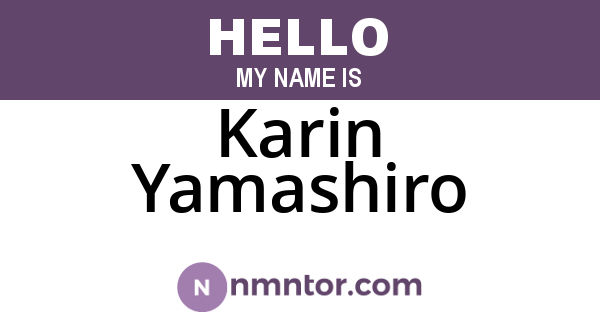 Karin Yamashiro