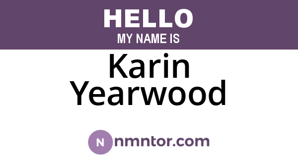 Karin Yearwood