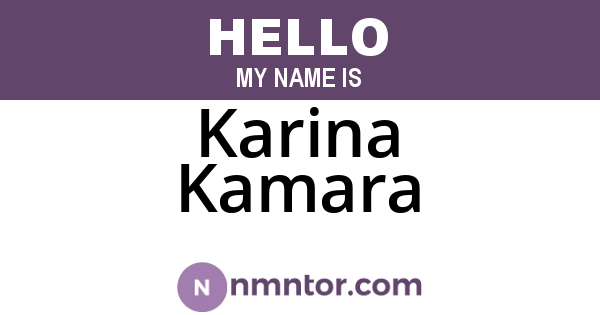 Karina Kamara