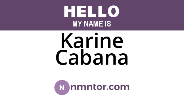 Karine Cabana