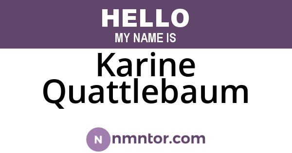 Karine Quattlebaum