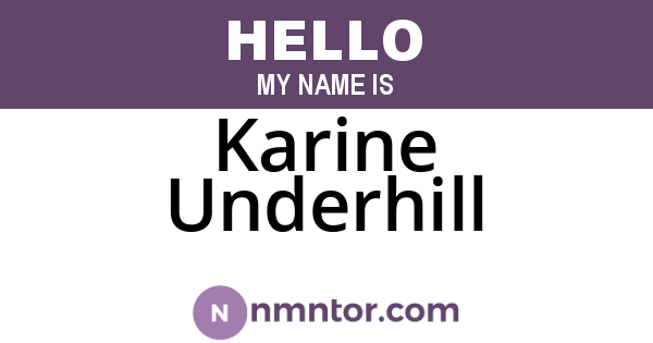 Karine Underhill