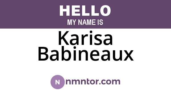 Karisa Babineaux