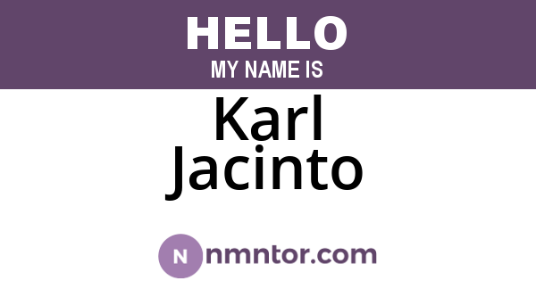 Karl Jacinto