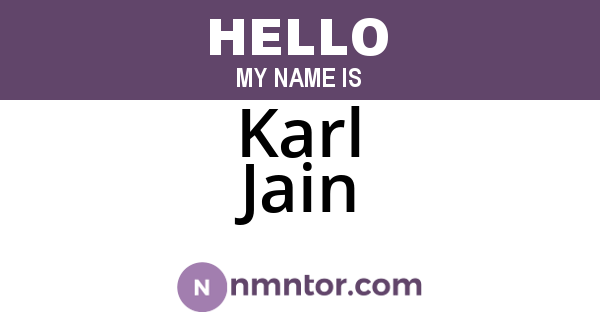 Karl Jain
