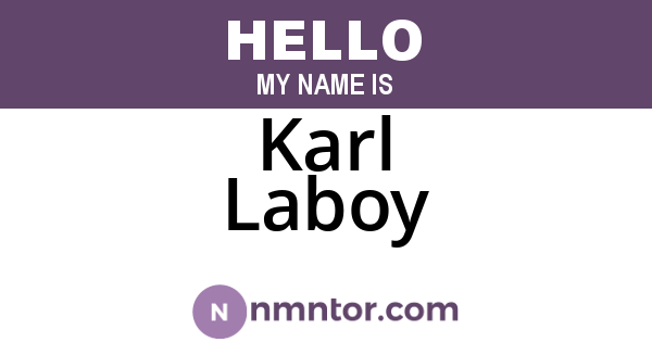 Karl Laboy
