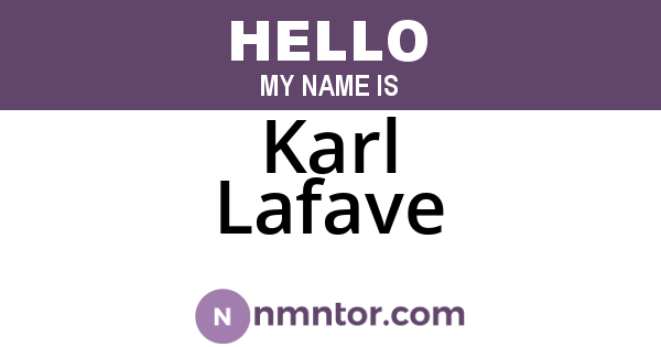 Karl Lafave