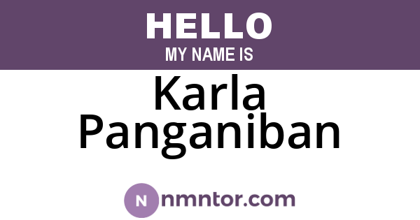 Karla Panganiban