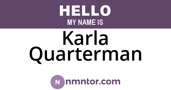 Karla Quarterman