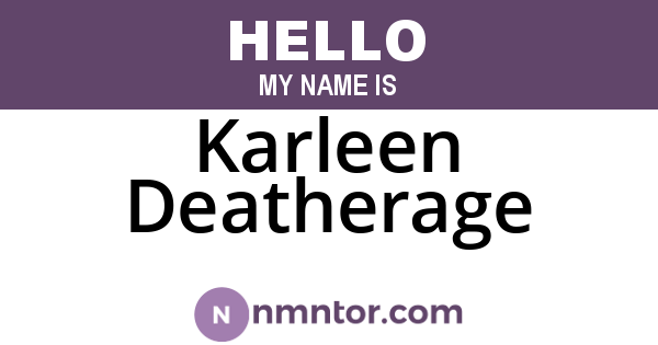 Karleen Deatherage