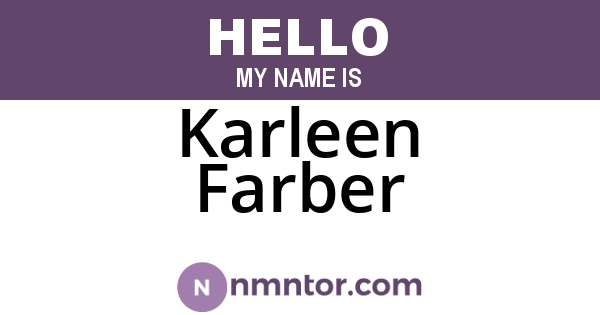 Karleen Farber