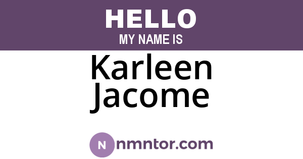 Karleen Jacome
