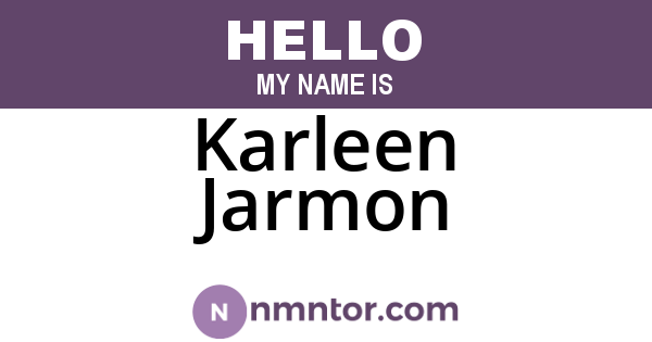 Karleen Jarmon