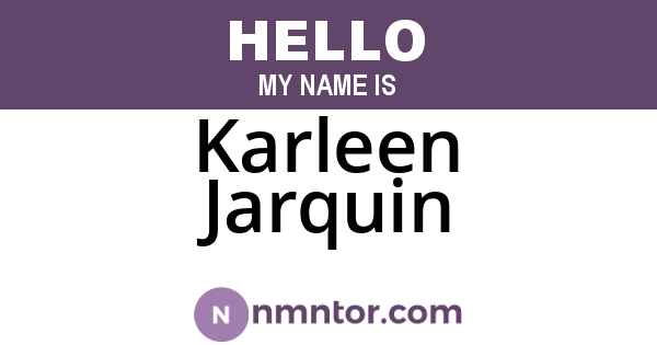Karleen Jarquin