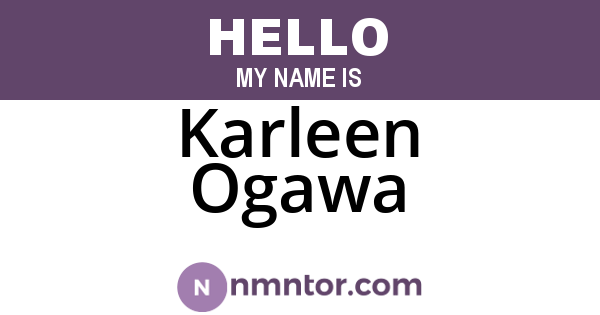 Karleen Ogawa
