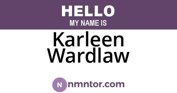 Karleen Wardlaw
