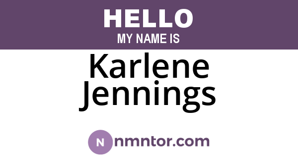 Karlene Jennings