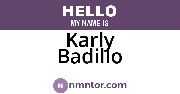 Karly Badillo