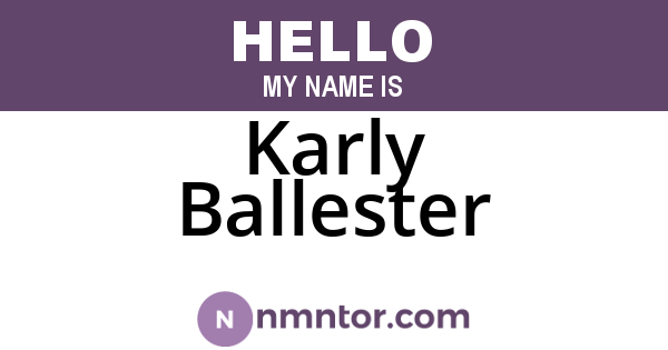 Karly Ballester