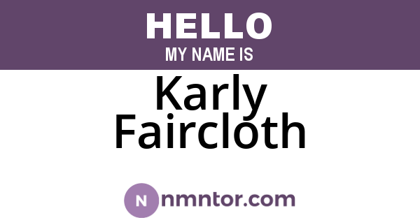 Karly Faircloth