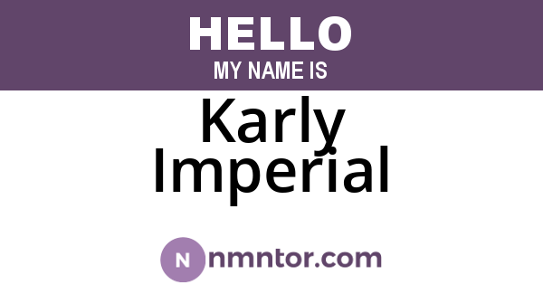 Karly Imperial
