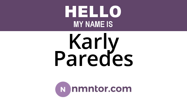 Karly Paredes