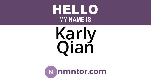 Karly Qian
