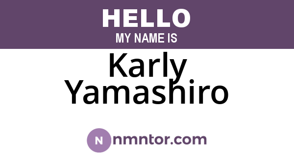 Karly Yamashiro