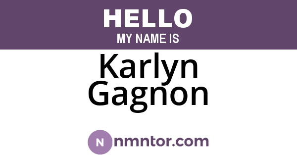 Karlyn Gagnon