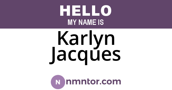 Karlyn Jacques