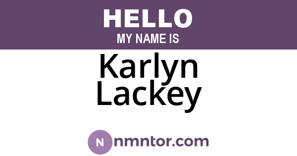 Karlyn Lackey