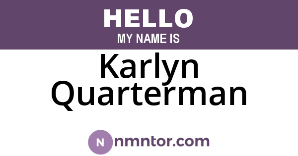 Karlyn Quarterman