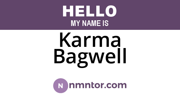 Karma Bagwell